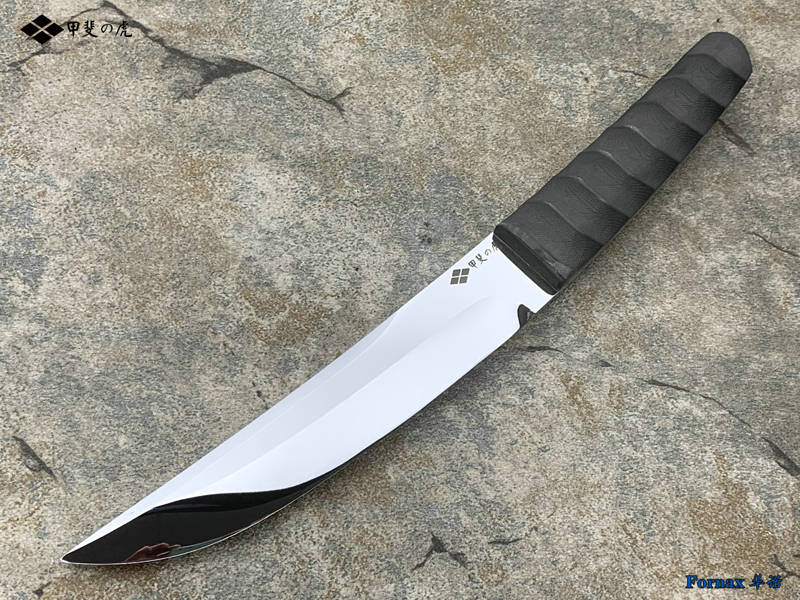 Fornax 华诺手工 甲斐の虎 CPM-D2刃材 手工镜面 碳纤维柄 日式直刀（现货）